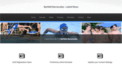 Desktop Screenshot of bartlettbarracudas.org